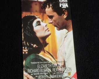 CLEOPATRA (1963) RARE! Repurposed Original Vhs Sleeve To Unique Journal, Lined Or Unlined Paper, Sketch Book, Gift Idea