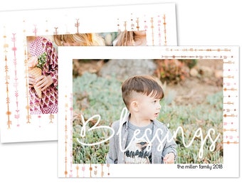 INSTANT DOWNLOAD - Easter Photoshop Card Templates / Photography Templates - CA667