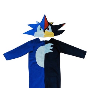 Half Sonic/ shadow hedge hog cosplay