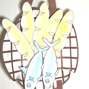 5 Loaves and 2 Fishes Bible Paper Craft - Etsy