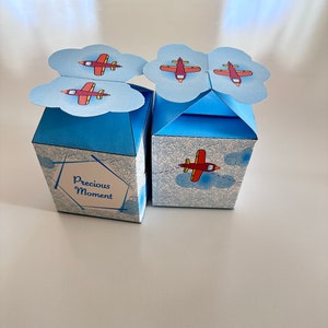 Airplane Printable Box(PDF file), Airplane Treat or Favor Box, Party Favor Box