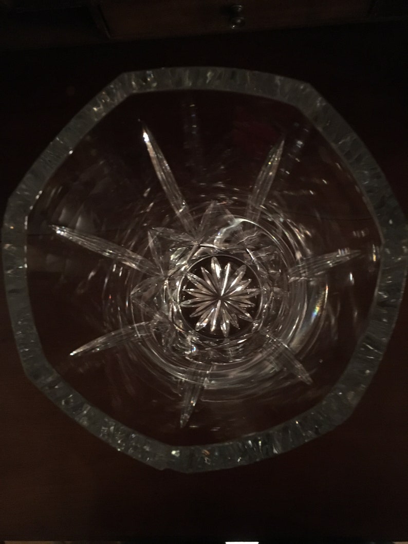 Lead Crystal Lead Crystal Vase Crystal Vase Etsy