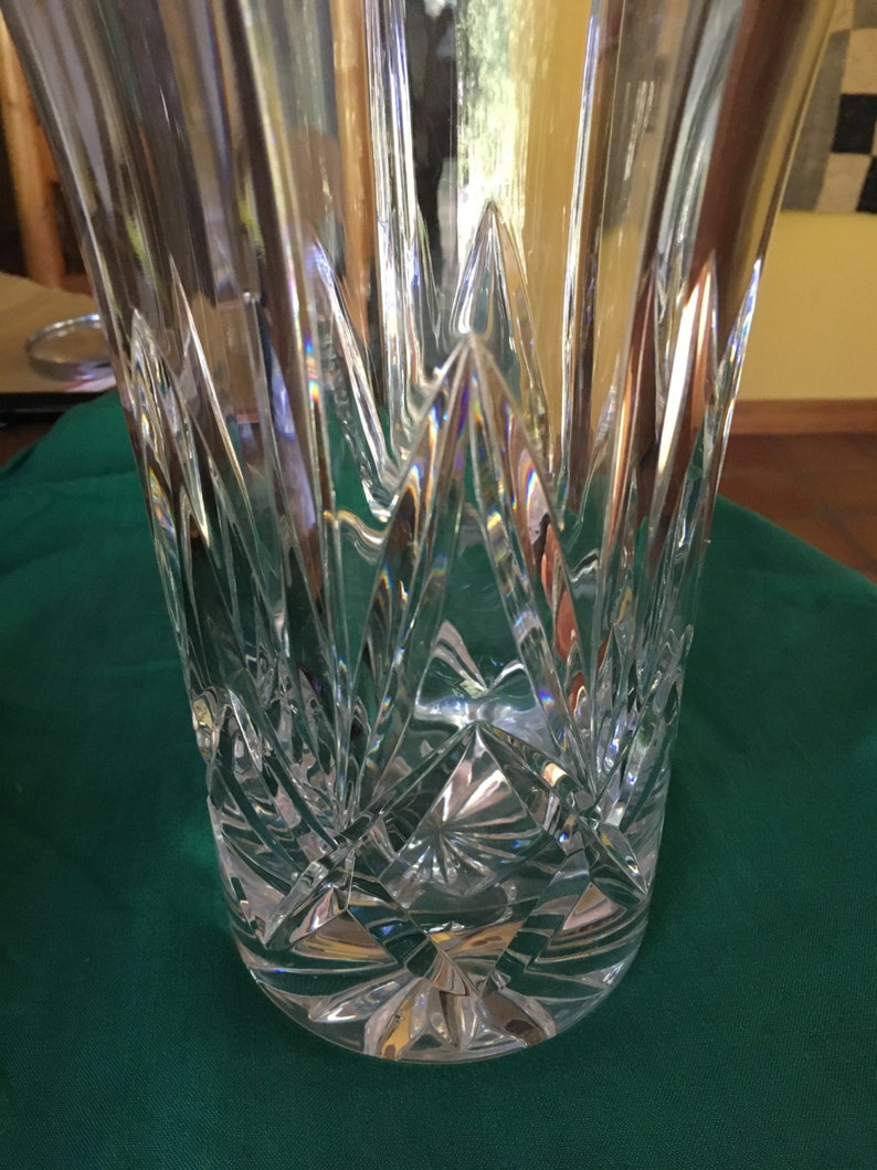 Lead Crystal Lead Crystal Vase Crystal Vase Etsy