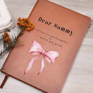 Cuaderno personalizado con nombre "Cartas a mi hija", regalo para mamá primeriza, diario personalizado para abuelos, libro de recuerdos para abuelas