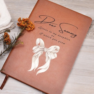 Cuaderno personalizado con nombre "Cartas a mi hija", regalo para mamá primeriza, diario personalizado para abuelos, libro de recuerdos para abuelas