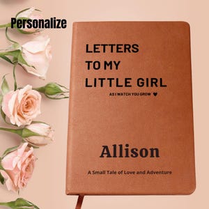 Cartas a mi hija, diario de embarazo personalizado, cuaderno con nombre personalizado, regalo para baby shower de niña para mamá y papá primerizos, libros de recuerdos infantiles