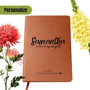 Cartas a mi hija, diario de embarazo personalizado, cuaderno con nombre personalizado, regalo para baby shower de niña para mamá y papá primerizos, libros de recuerdos infantiles