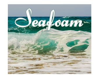 Seafoam Perfume Oil Cool Herbaceous Scent Beach Water Sea Moss Herbs Woods Pale Amber Citrus Melon Salt Mint Sea Ocean Foam .25oz