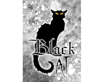 Black Cat Perfume Oil Amber Jasmine Vanilla Clove Lavender Lemon Coffee Gardenia Cocoa Vetiver Patchouli Gothic Floral Citrus Earthy .25 oz