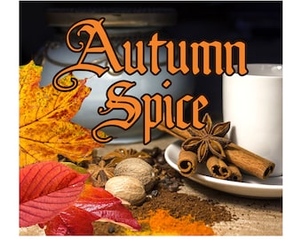 Autumn Spice Perfume Scented Oil Spicy Warm Fall Cinnamon Nutmeg Clove Cardamom Ginger Mandarin Orange Coffee Amber Vanilla Holiday Scent