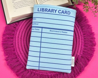 library card sleeves Purple Book Sleeve, Reading Accessories, Book Lover Gift for Librarian, Book Signing Merch, Kindle Cover Case for Teacher They also make great gifts for bookworms Library Card Book Sleeve