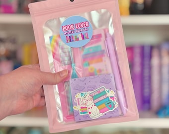 Sac à main mystère pour amoureux des livres, accessoires de lecture Booktok, autocollants livresques pour liseuse, breloque anti-poussière, jolis signets colorés