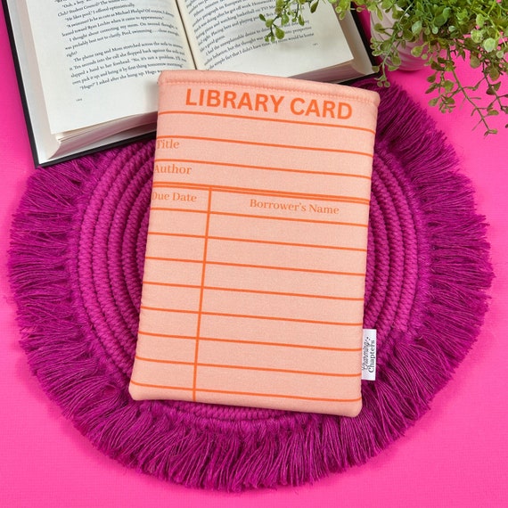 library card sleeve Roowest 120 Pack Vintage Pockets Self Adhesive Library Checkout Index Cards Due Date Card for Record Keeping for Classroom School Office Public Libraries Books, 3 x 5 Inch(Books) This book sleeves pattern features a green library card design Library Card Book Sleeve