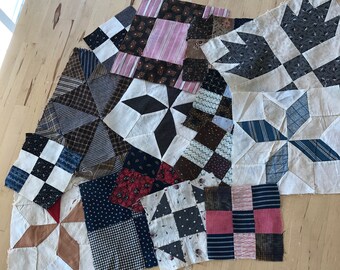 Charming Addition Hand Pieced Quilt Top backing and border 90x108