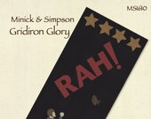 Gridiron Table Topper by Minick and Simpson - DOWNLOAD