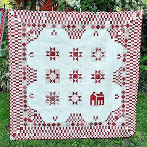 Het huis bij Stitcher&#39;s Corner-quiltpatroon