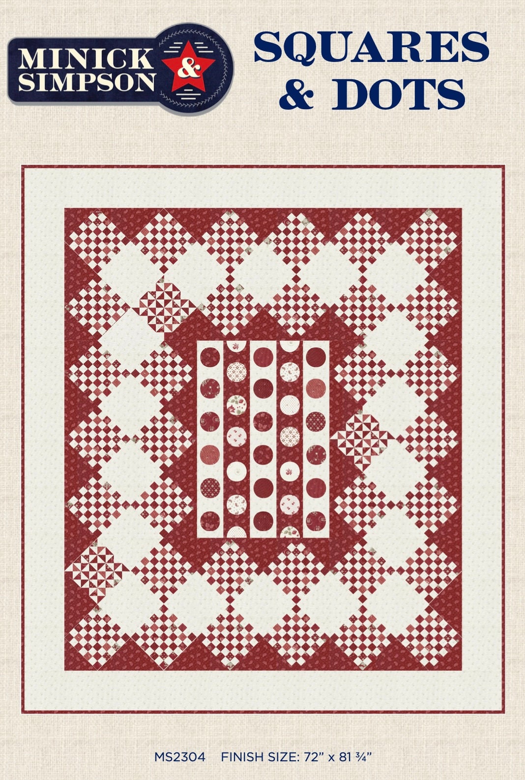 Squares and Dots Quilt Pattern - Etsy