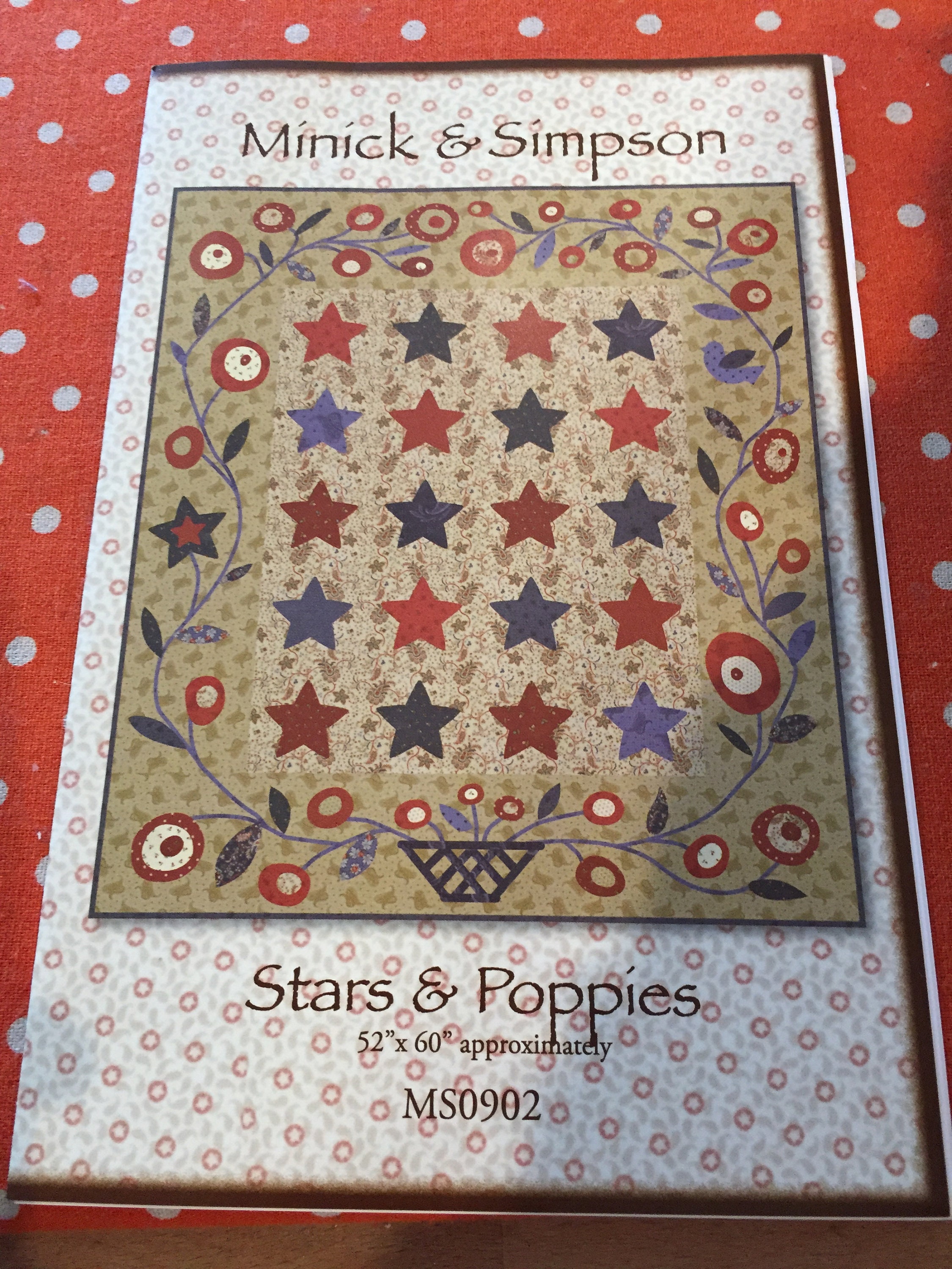 Stars and Poppies Quilt Pattern by Minick and Simpson - Etsy