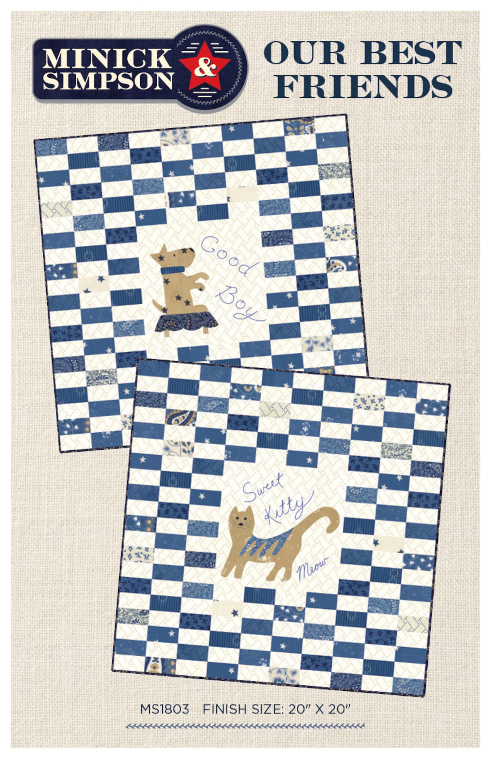 Our Best Friends - Quilt Patterns by Minick and Simpson - DOWNLOAD - Etsy