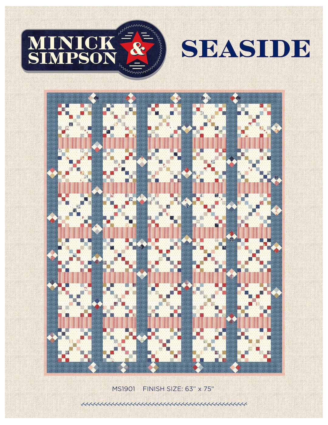 Seaside - Quilt Pattern by Minick and Simpson - Etsy