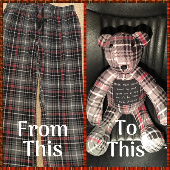 etsy memory bear pattern