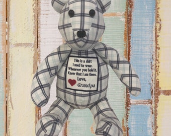 Memory Bear Bears Made From Shirts of Loved Ones. Keepsake Bears for People to Hold. Comfort Bears Bereavement Bears. Etsy Canada