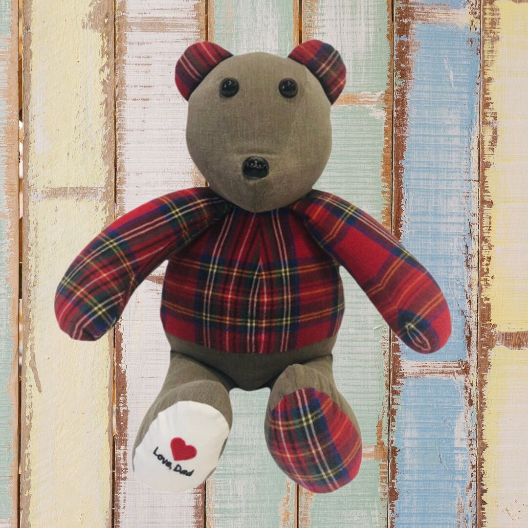 Handmade Memory Bears Made From Loved Ones Clothing. Keepsake - Etsy