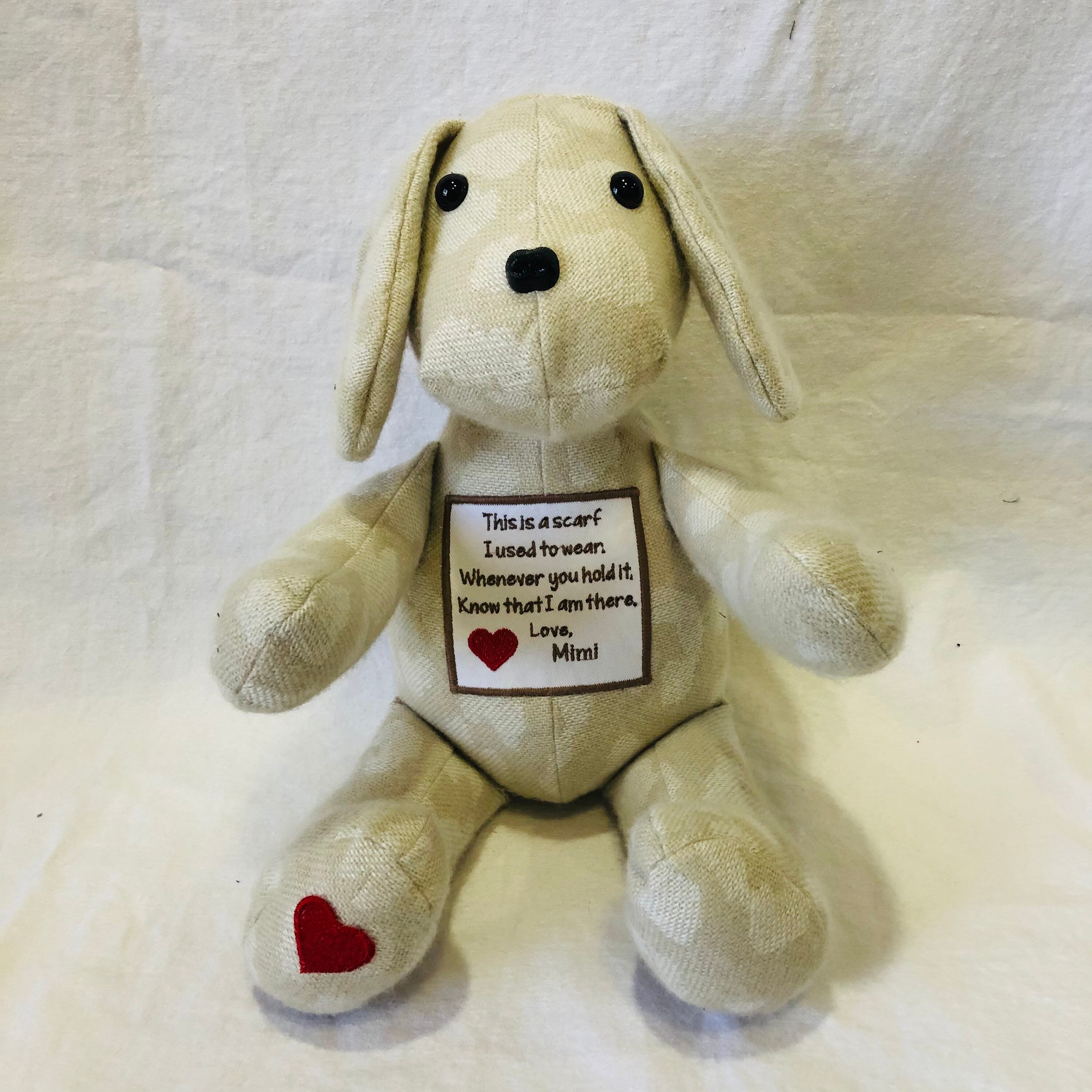 Memory Dog from clothes. Keepsake Dog Dog stuffed animal made Etsy