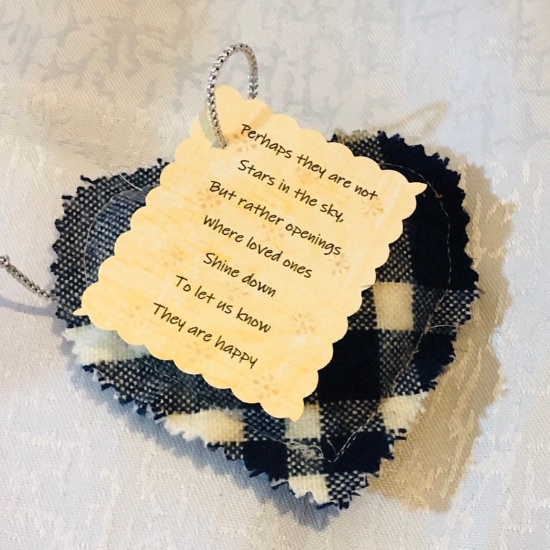 Keepsake Ornament Memory Ornament Remembrance Ornament Loved Ones Clothing with saying
