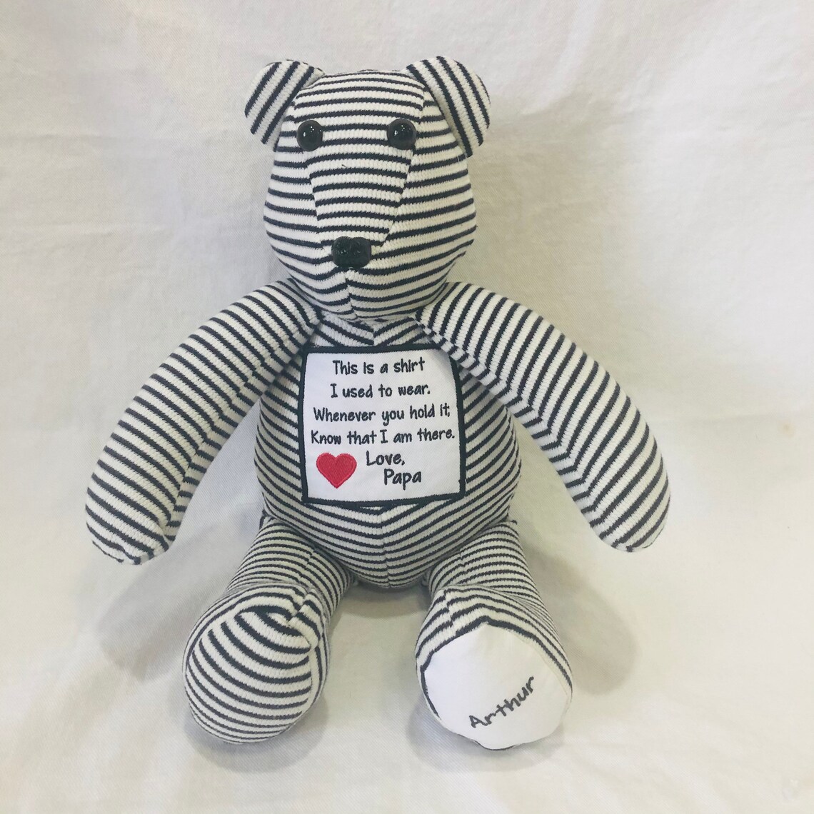 memory teddy bears from shirts