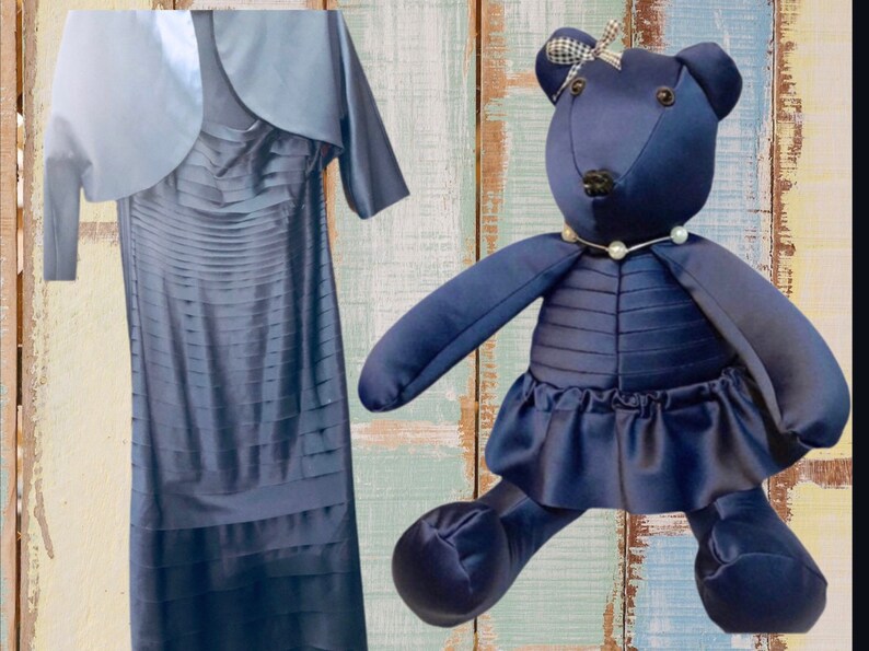 Custom Memory Bear Brides Maid Dress Keepsake Bear Handmade Etsy