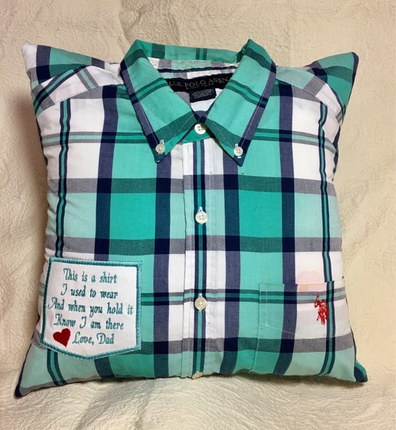 pillow made from shirt