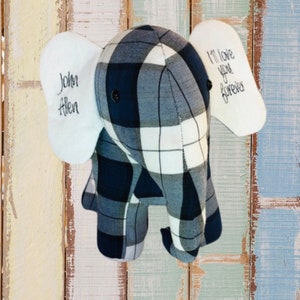 Memory Elephant made from loved ones Clothing.