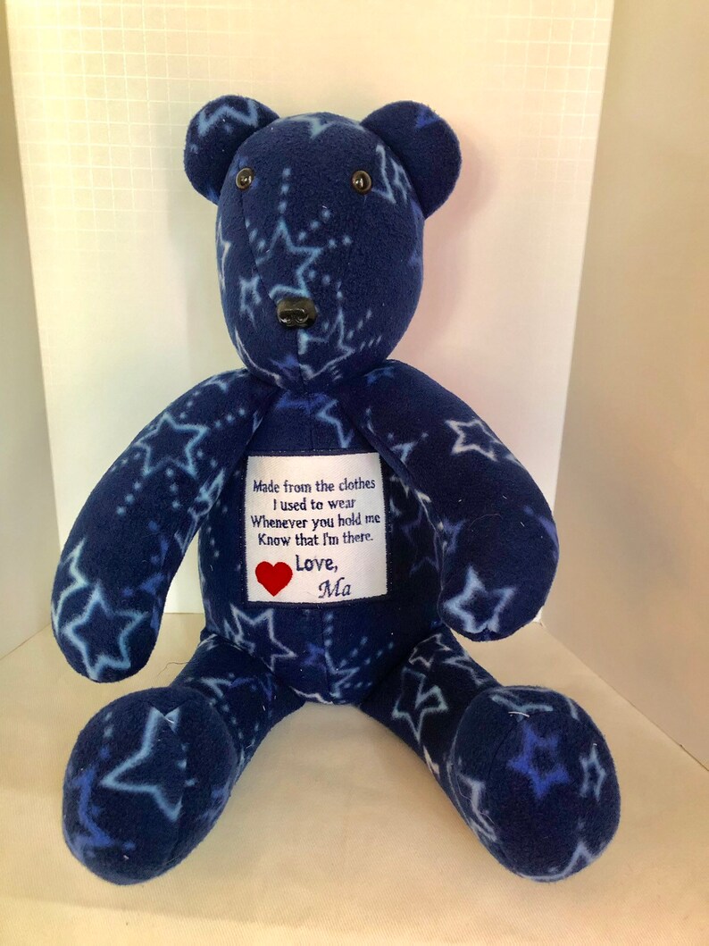 memory teddy bears from shirts