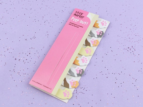 Cat Sticky Markers Cats Peep Out Sticky Notes