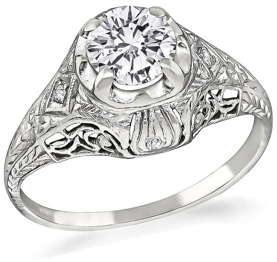 Edwardian 0.70ct Diamond Engagement Ring