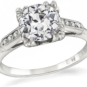 1920s Gia Certified 1.31ct Diamond Engagement Ring