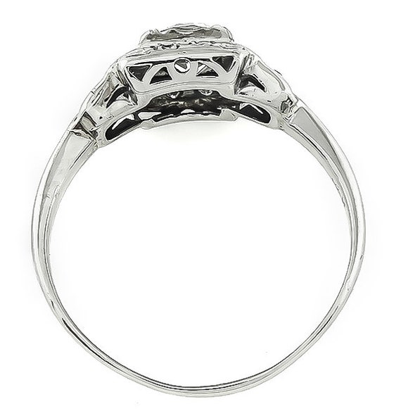 Art Deco 0.50ct Diamond Engagement Ring - image 4