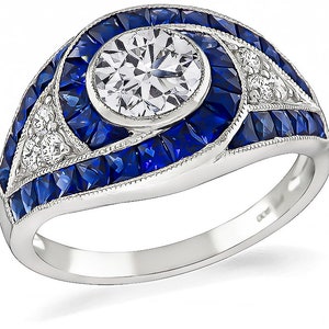 Estate Gia Certified 1.02ct Diamond Engagement Ring