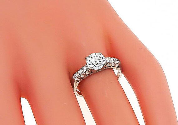 1920s 1.16ct Diamond Engagement Ring - image 2