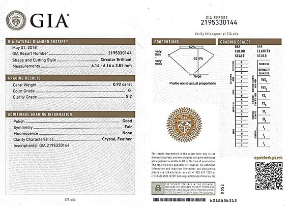 Estate Gia Certified 0.92ct Diamond Sapphire Enga… - image 4