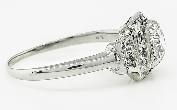 Art Deco 0.50ct Diamond Engagement Ring - image 3