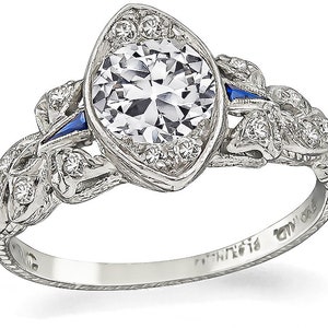 Vintage 0.85ct Diamond Engagement Ring