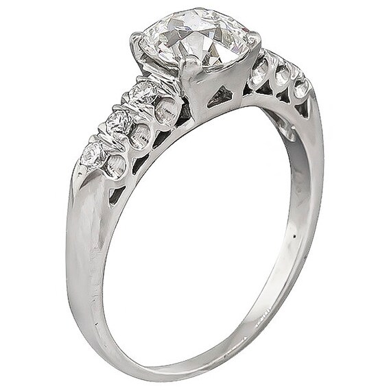 1920s 1.16ct Diamond Engagement Ring - image 3