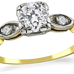Antique 0.50ct Diamond Engagement Ring