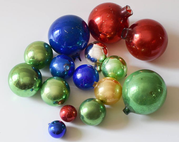 Vintage Christmas Ornaments Mercury Glass as Seen Etsy