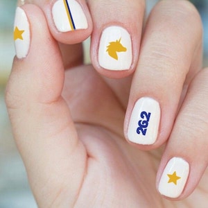 Boston Marathon Nail Stickers 26.2 — Race Day Nail Decals and Gift for Runners
