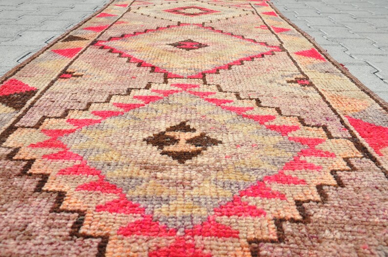 3x13 Vintage Turkish Rug Runner / Herki Runner / Anatolian Etsy