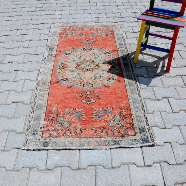 3x6 Rug, Small Rug, Oushak Rug 3x6, Trukish Rug, Vintage Rug, Home Decor, Wool Rug, Turkey Carpet Rug, Home Floor Rug /  C63