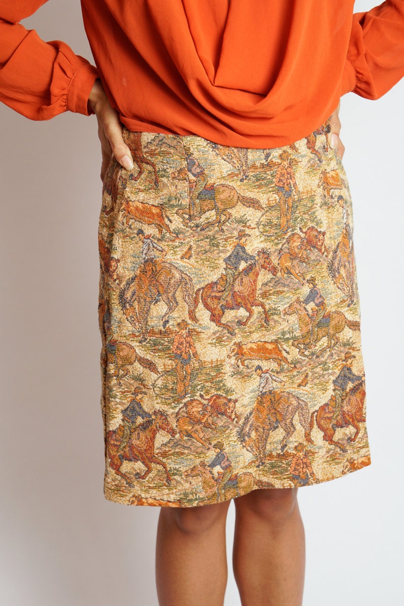 Cowboys and Broncos Carpetbagger Skirt Etsy